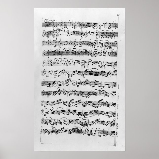 Poster Copy of 'Partita in D Minor for Violin' (Devant)