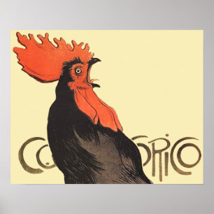 Poster Coq Steinlen Cocorico Art Français