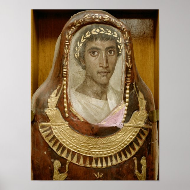 Poster Coque de momie peint et doré de Artemidorus (Devant)