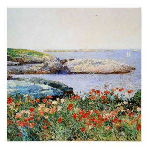 Poster Coquelicots, îles de Shoals,