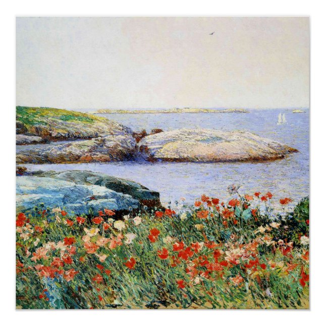 Poster Coquelicots, îles de Shoals, (Devant)