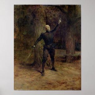 Poster Coquelin constant comme Cyrano De Bergerac