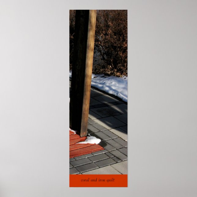 Poster Coral et Iron Quilt (Devant)