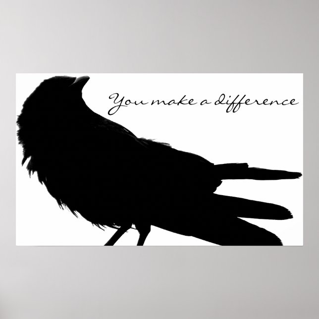 Poster Corbeau de l'amour_ Imprimer (Devant)