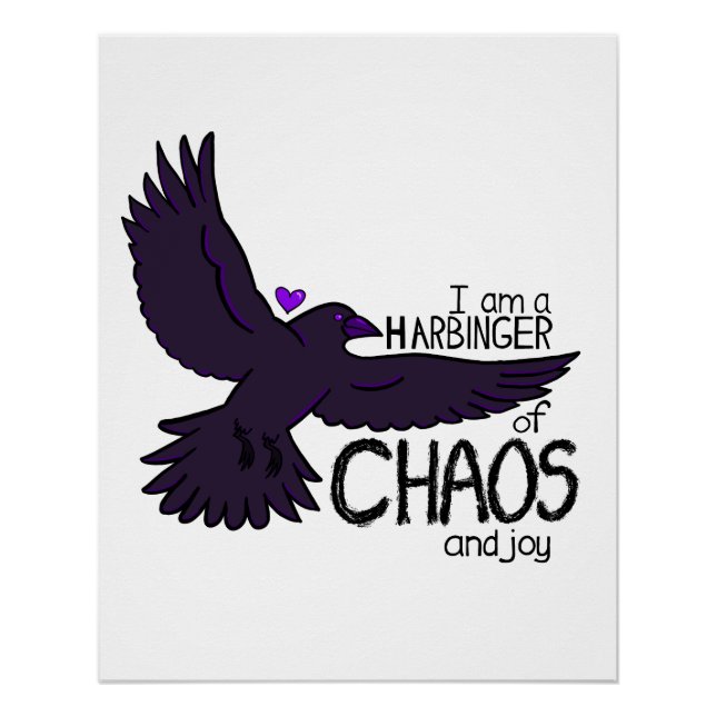 Poster Corbeau du chaos (Devant)