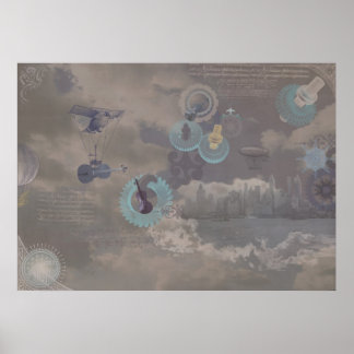 Poster Cordes de fermeture Steampunk
