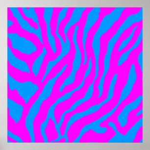 Poster Corey Tiger 80s Retro Tiger Motif