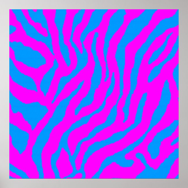 Poster Corey Tiger 80s Retro Tiger Motif (Devant)