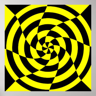 Poster Corey Tiger 80s Vintage Op Art