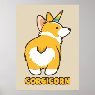 Poster Corgi Unicorn - CORGICORN