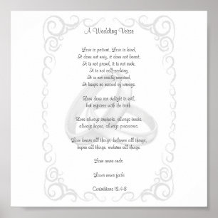 Poster Corinthiens Mariage Verse