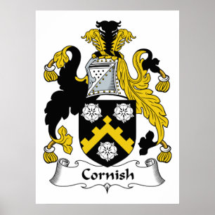 Poster Cornish Family Crest