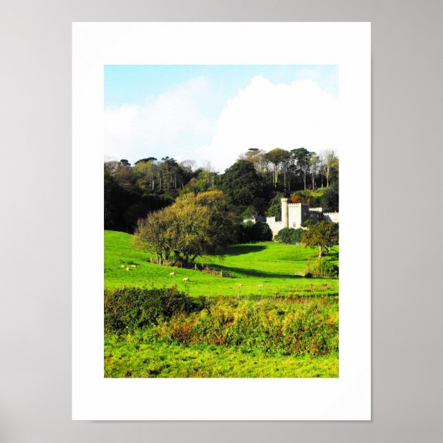 Poster Cornish landscape (Devant)