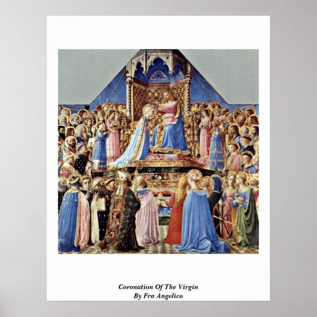 Poster Coronation De La Vierge Par Fra Angelico (Devant)