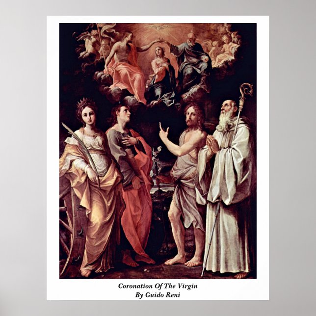 Poster Coronation De La Vierge Par Guido Reni (Devant)