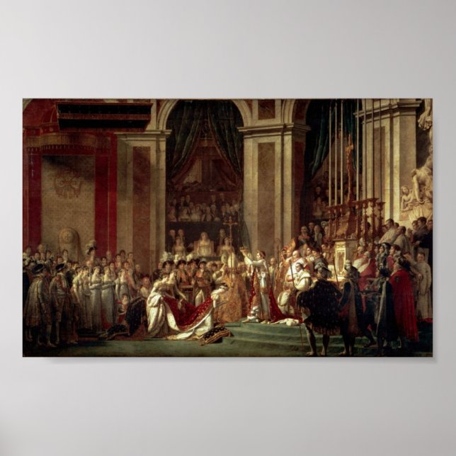 Poster Coronation de Napoléon par Jacques-Louis David (Devant)