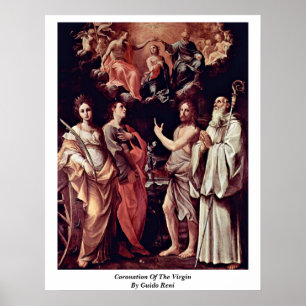 Poster Coronation Of The Virgin By Guido Reni