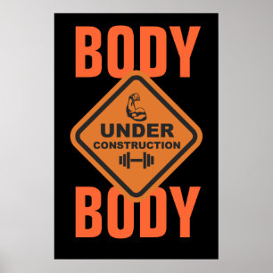 Poster Corps en construction