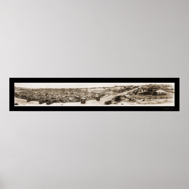 Poster Corpus Christi Storm Photo 1919 (Devant)