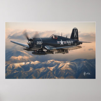 Poster Corsair et les montagnes