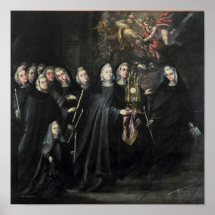 Poster Cortège de St Clare avec l'eucharistie