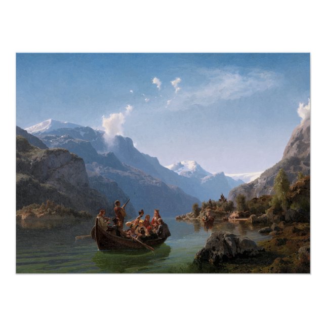 Poster Cortège nuptial sur le Hardangerfjord (Devant)