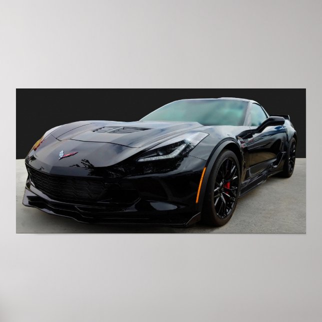 POSTER CORVETTE ZO6 2017 (Devant)
