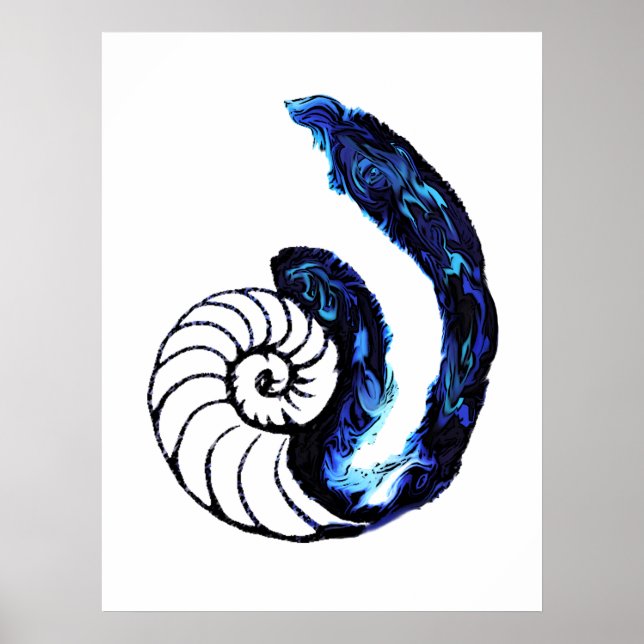 Poster Cosima Tattoo Orphan Noir Arrière - plan personnal (Devant)