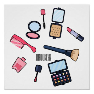 Poster Cosmétique / maquillage illustration