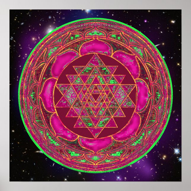 Poster Cosmic Lakshmi Mandala (Devant)