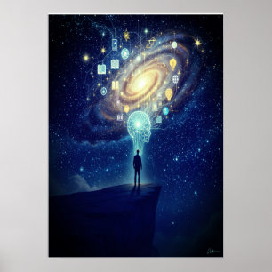 Poster Cosmique Stargazer - Élever votre espace