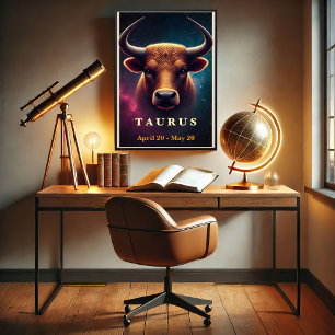 Poster Cosmique Taurus Bull Zodiac