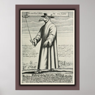 Poster Costume Beak du docteur de la peste Rome