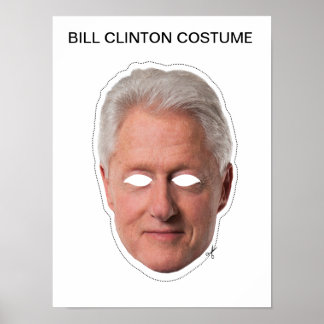 Poster Costume Bill Clinton