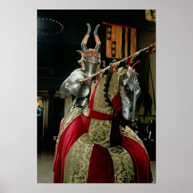 Poster Costume d'armure et armure de cheval assortie (Devant)