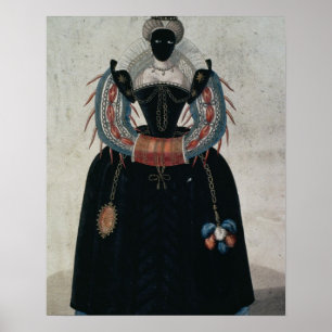 Poster Costume de mascarade dans le style de Henri III