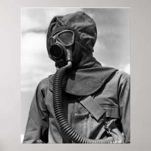 Poster Costume de produit chimique de 2ÈME GUERRE