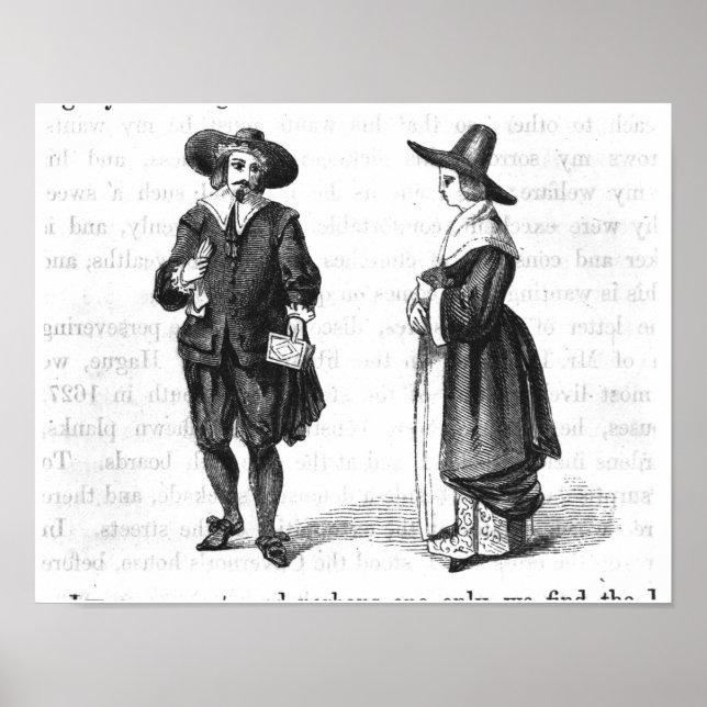 Poster Costume des pèlerins (Devant)