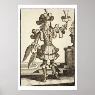 Poster Costume d'un marchand de plumes, pub. par Gerard V