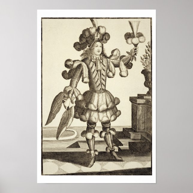 Poster Costume d'un marchand de plumes, pub. par Gerard V (Devant)