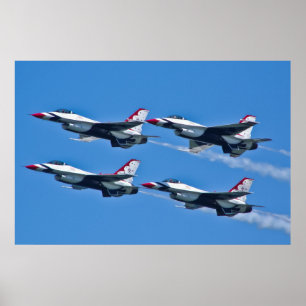 Poster Côté diamant des Thunderbirds de l'USAF