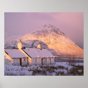 Poster Cottage Blackrock, Glencoe, Highlands, Écosse 2