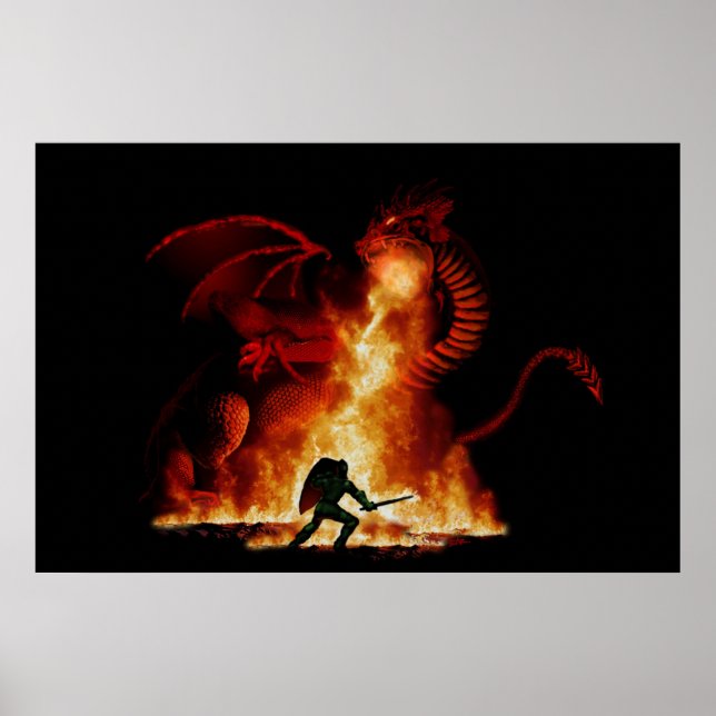 Poster Couche de dragon Bordox (Devant)