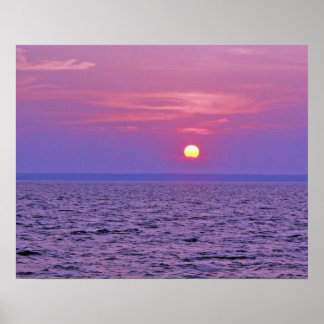 Poster Couche de soleil violet