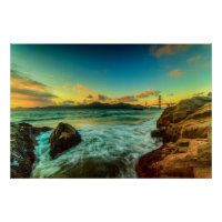 Coucher de soleil à Baker Beach