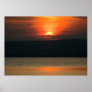 Poster Coucher de soleil à Neusiedlersee