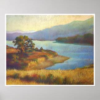 Poster Coucher de soleil à ressort cristal