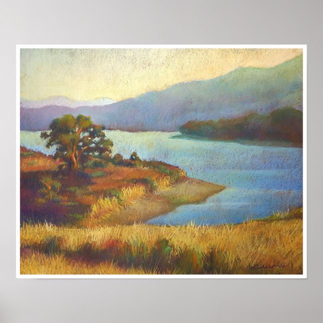 Poster Coucher de soleil à ressort cristal (Devant)