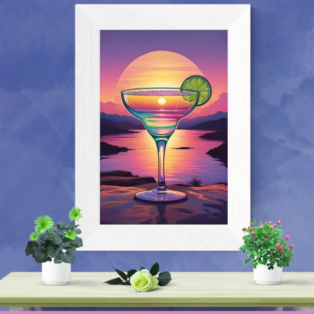 Poster Coucher de soleil coloré Margarita (Créateur téléchargé)