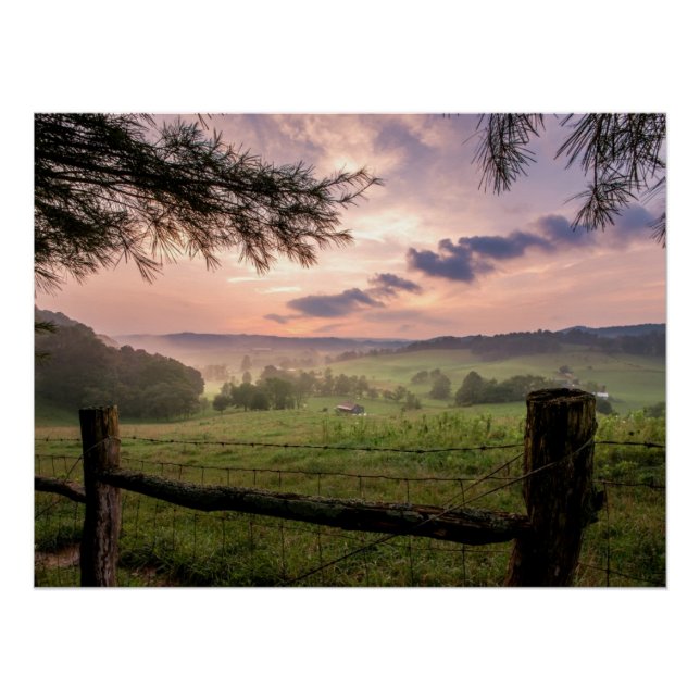 Poster Coucher de soleil de Virginie (Devant)